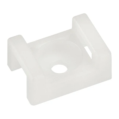 Площадка для крепления стяжки (ПС-2) 22x16 мм, белая, 10 шт,