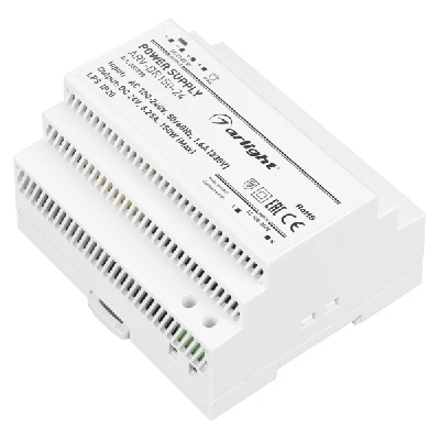 Блок питания ARV-DR150-24 (24V, 6.25A, 150W) (, IP20 DIN-рейка) Arlight 035700