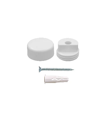 Комплект крепление для зеркала белое, гладкое Европартнер 88017