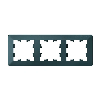 ATLASDESIGN AIR 3-постовая РАМКА, ИЗУМРУД/дымчатый черный