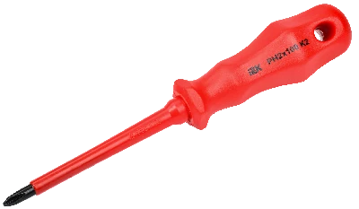 Отвертка диэлектрическая PH2х100 K2 ARMA2L 3 IEK A2L3-SC30-K2-PH-20-100