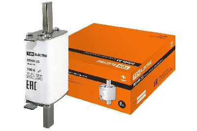 Плавкая вставка предохранителя ППНН-33, габарит 0, 100А