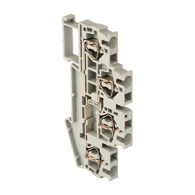 Колодка клеммная самозажимная двойная JXB-ST-2.5 24А серая PROxima