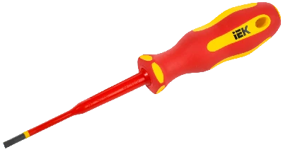 Отвертка диэлектрическая SLIM SL4,0х100 Т2 ARMA2L 5 IEK A2L5-SC31-T2-SL-40-100
