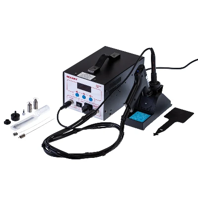 Паяльная станция (паяльник + демонт. паяльник), R048, цифр, 200-480, LED дисплей REXANT 12-0735