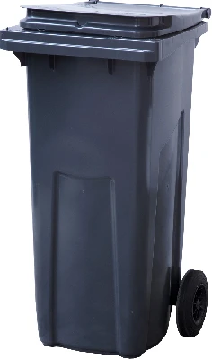 Контейнер мусорный п/э 120л, цвет серый