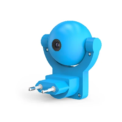 Светильник ночник розеточный 0.5 Вт Голубой IP20 с фиксированной проекцией и датчиком освещённости MOOD Gauss