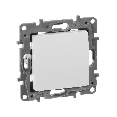 Выключатель одноклавишный, белый винтовые зажимы  10АХ Legrand 672201