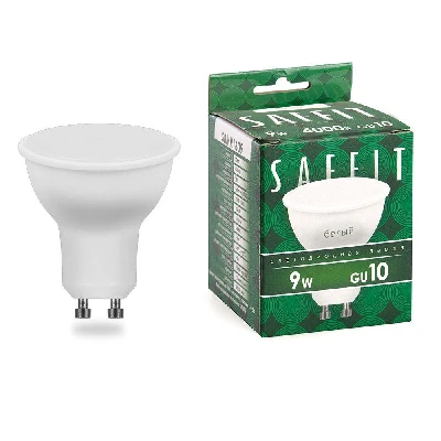 Лампа светодиодная LED 9вт 230в GU10 белый SAFFIT SBMR1609 55149