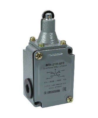Выключатель путевой ВПК 2111Б У2 IP67 толкатель с роликом Электротехник ET511607