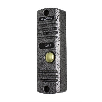 Панель 4-x проводная цветная накладная вандалоустойчивая панель, в комплекте: кронштейн для врезной установки, кронштейн для поворота панели на 30 градусов, козырек AccordTec AT-VD305N SL AT-00737