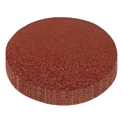 Круг абразивный на ворсовой подложке под липучку, P 80, 125 мм, 10 шт.