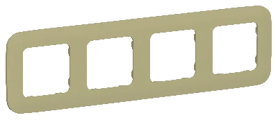 FLITE ARTISTIC Рамка 4-местная РУ-4-А-ФлО оливковый IEK