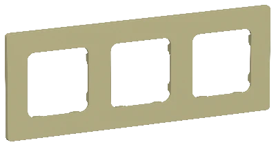 FLITE CLASSIC Рамка 3-местная РУ-3-К-ФлО оливковый IEK