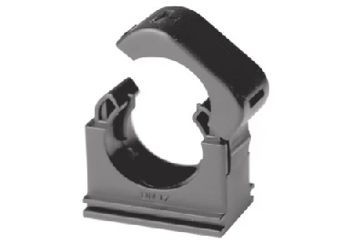 Держатель с крышкой DN 12мм полиамид черный DKC PASW12N