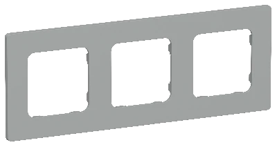 FLITE CLASSIC Рамка 3-местная РУ-3-К-ФлС серый IEK
