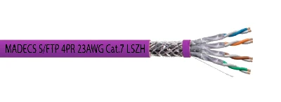 Витая пара S/FTP 4PR 23AWG Cat.7 LSZH(LSOH) экранированная с ограниченным выделением дыма(DCM Test Report) Польша