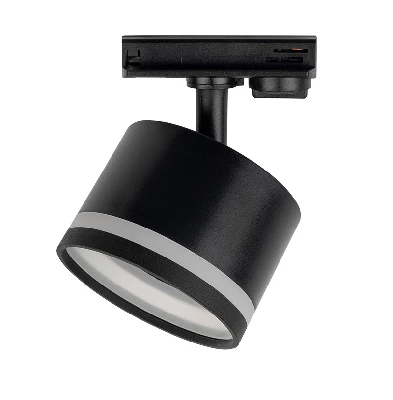 Светильник светодиодный трековый на шинопровод ДПО GX53 PTR 31 GX53 BL 230V IP2 без лампы черный корпус