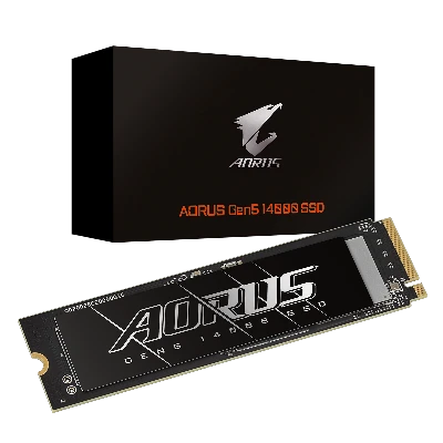 Накопитель SSD M.2 2280 1TB AORUS Gen5 14000 AG514K, PCIe 5.0 x4, 3D TLC NAND, 14000/6850 Мб/с