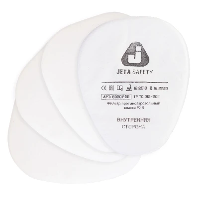 Фильтр противоаэрозольный Jeta Safety класса P2 R, в упаковке 4 шт / коробка 400 шт