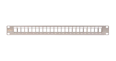 Панель 19'', 1U, наборная, под 24 модуля Keystone, UTP/STP, металлик NIKOMAX NMC-RP24-BLANK-1U-MT ЭКО14154