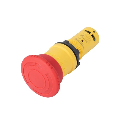 Кнопка аварийного останова SB7 моноблочная 22мм красная, ?40, повернуть для возвр, пластик, 1НЗ, IP6