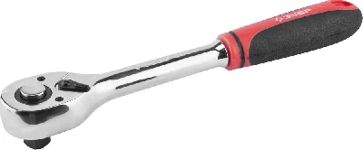 Трещотка для торцовых головок ''Мастер'', Сr-V сталь, 72 зубца, 1/2''