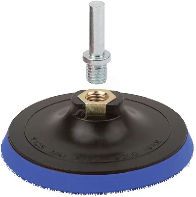 Диск шлифовальный с липучкой, гайка М14 + переходник для дрели, 125x10 мм MOS 39621М