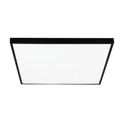 Светильник светодиодный ДВО-40w 588*588*25 4000K опаловый Грильято IP40 3800Лм черный JazzWay