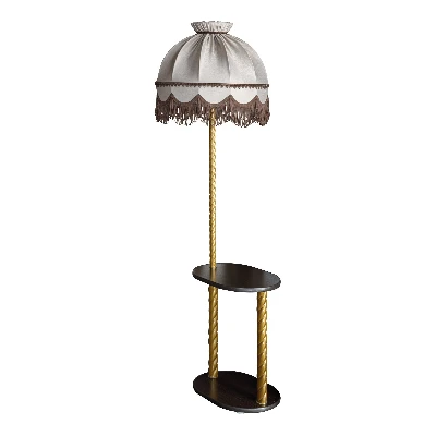 Светильник НТБ-11-60-101 со столиком овал латунь/Венге Эркадо 300464