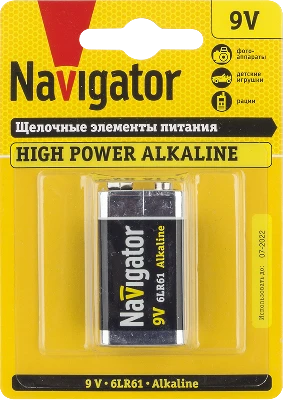 Батарейка NBT-NE-6LR61-BP1 крона Navigator Group 94756 17005