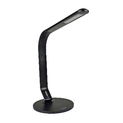 TLD-555 Black/LED/500Lm/5500K/Dimmer/USB Светильник настольный, 8W. Сенсорный выключатель. Черный. ТМ