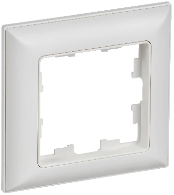 BRITE Рамка 1-местная РУ-1-БрАБ арктический белый/белый IEK