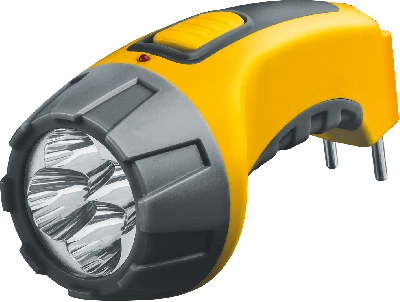 Фонарь светодиодный NPT-CP03-ACCU 4LED аккумуляторный с вилкой для зарядки пластик Navigator Group 94951 18631