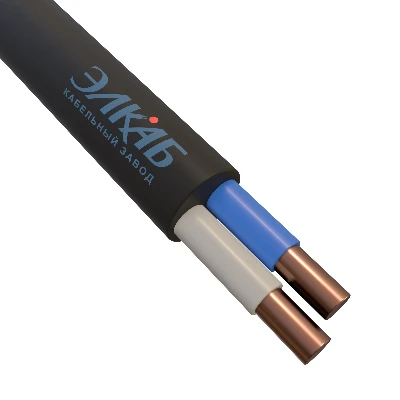 Кабель силовой ВВГнг(А)-LSLTx 2х2,5 ок (N) - 0,66 кВ ТРТС Элкаб 13434