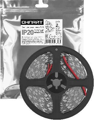 Лента светодиодная 4.8Вт/м 24В 3000К IP20 60 LED/м OLS-2835 5м