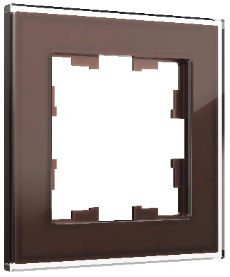 BRITE Рамка 1 пост РУ-1-2-БрТБ стекло бронза