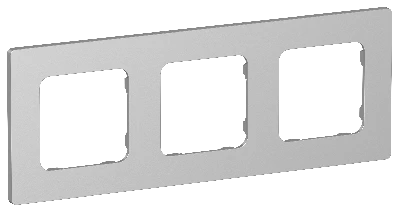 FLITE CLASSIC Рамка 3-местная РУ-3-К-ФлА алюминий IEK