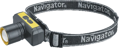 Фонарь светодиодный NPT-H41-ACCU 10Вт 1LED налобный аккумуляторный