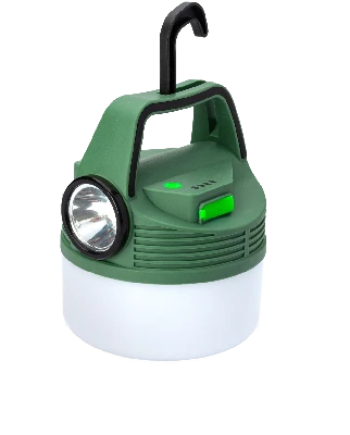 Фонарь кемпинговый аккум/16Вт+3Вт/Li-ion18650 2400mAh/Powerbank/индикатор/USBшнур