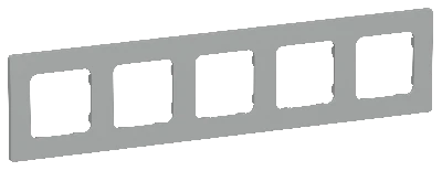 FLITE CLASSIC Рамка 5-местная РУ-5-К-ФлС серый IEK