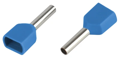 Наконечник-гильза с изолированным фланцем (упаковка 50 шт.) NO-225-104 (двойной) НШвИ(2) 2,5-12