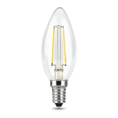 Лампа светодиодная филаментная LED 7 Вт 550 лм 2700К AC185-265В E14 свеча теплая шаговое диммирование выключателем Black Filament