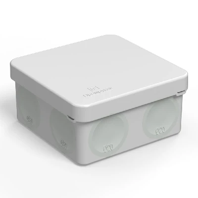 Коробка распределительная для прямого монтажа двухкомпонентная безгалогенная (HF) 80х80х40 (132шт/кор) Промрукав 60-0210