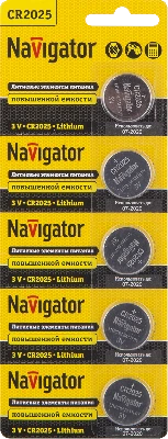 Батарейка NBT-CR2025-BP5 Navigator Group 94764 17013