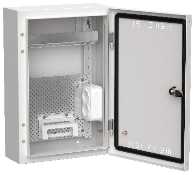 TITAN 5 Корпус мультимедиа ЩРн-24 (1х24) 460х310х140мм IP30 белый IEK