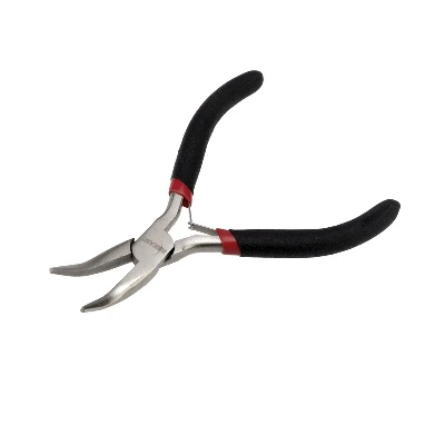 Тонкогубцы изогнутые Мини 120 мм никел REXANT 12-4603