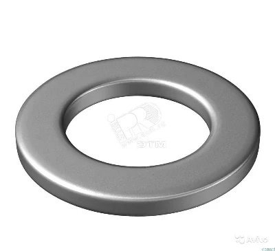 Шайба DIN125 М8 покрытие цинк 100 шт Крепдил 1015027-100