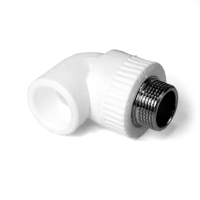 Угольник 25 х 3/4' НР комбинированный, полипропиленовый, белый PRO AQUA PA27014P