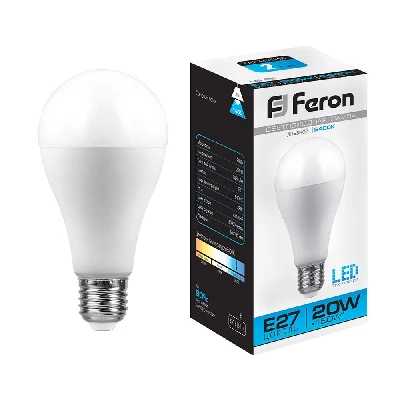 Лампа светодиодная LED 20вт Е27 дневной FERON LB-98 25789
